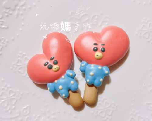 手作BT21造型馬林糖口糧棒